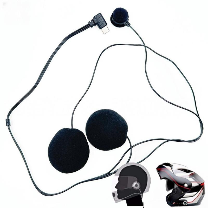 Full Face Motorcycle Helmet With Bluetooth - 1Pc Type-C 플러그 HD 소음 감소