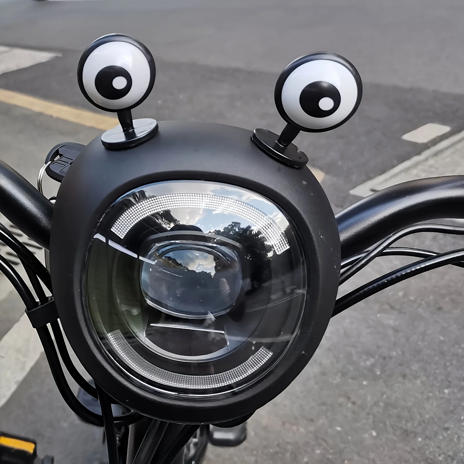Motorcycle Helmets - 전기 자전거용 장식품 2개 세트, 개성