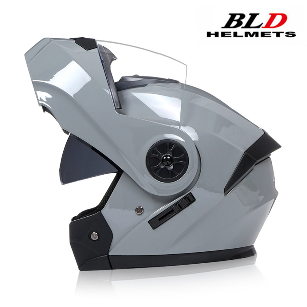 Modular Flip Up Motorcycle Helmet Dot Approved - 모듈형 더블 렌즈 오토바이 헬멧 최신
