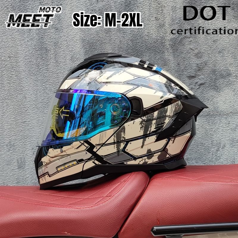 남녀 공용 풀페이스 오토바이 레이싱 헬멧, 빠른 탈착이 - Dual Visor Motorcycle Racing Helmet 리뷰 및 가격