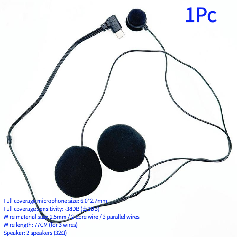 1Pc Type-C 플러그 HD 소음 감소 오토바이 풀 - Full Face Motorcycle Helmet With Bluetooth 리뷰 및 가격