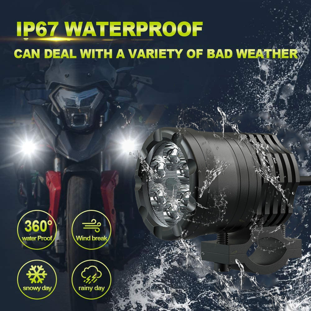 NLpearl 60W 오토바이 LED 헤드 라이트 스포 - Universal Motorcycle Led Headlight Projector 리뷰 및 가격