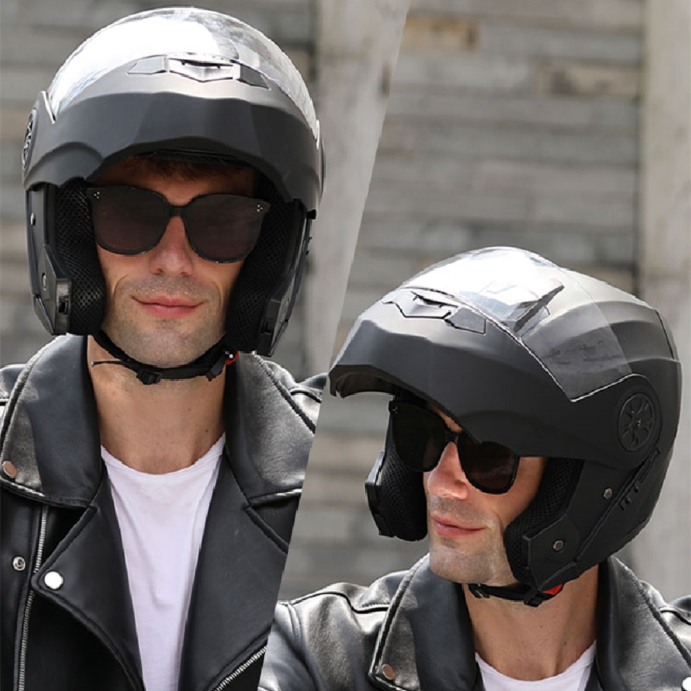 모듈형 더블 렌즈 오토바이 헬멧 최신 플립 페이스 안전 - Modular Flip Up Motorcycle Helmet Dot Approved 리뷰 및 가격