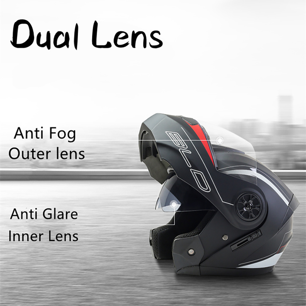 모듈형 더블 렌즈 오토바이 헬멧 최신 플립 페이스 안전 - Modular Flip Up Motorcycle Helmet Dot Approved 리뷰 및 가격