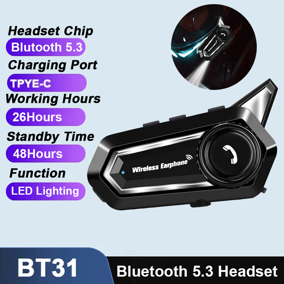 BT31 오토바이 헬멧 헤드셋 블루투스 5.3 방수 무 - Full Face Motorcycle Helmet With Bluetooth 리뷰 및 가격