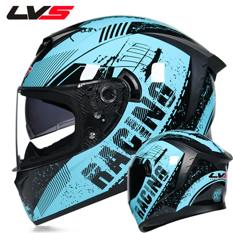 LVS 오토바이 헬멧 풀페이스 듀얼 바이저 사계절용 겨 - Full Face Motorcycle Helmet With Bluetooth 리뷰 및 가격